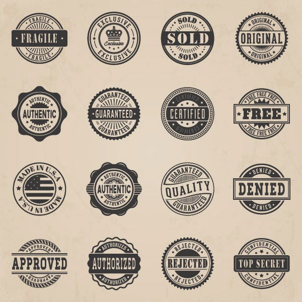 business vector badges: Free web designing resources