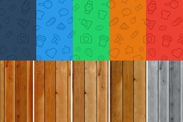 Iconic wood patterns: free web design resources