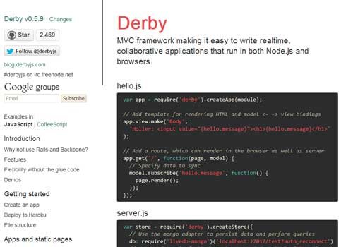 Derby ~ 43 Useful and Time Saving Web Development Kits and Frameworks