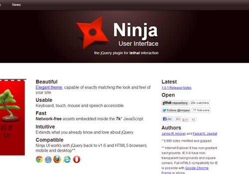 NinjaUI ~ 43 Useful and Time Saving Web Development Kits and Frameworks