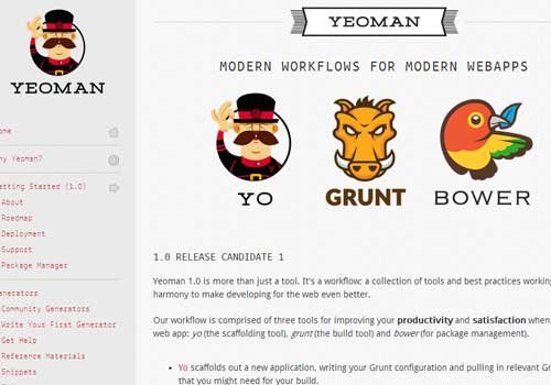 Yeoman ~ 43 Useful and Time Saving Web Development Kits and Frameworks