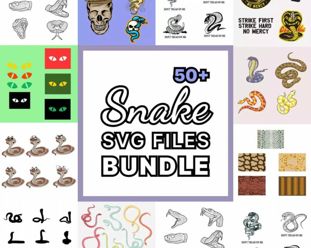 1 - Snake SVG Files Bundle